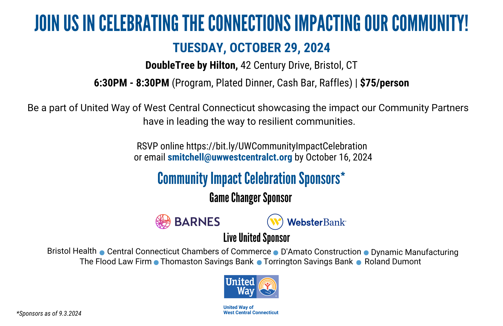 Community Impact Celebration Invite Back