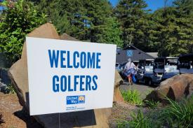 2024 Welcome Golfers sign